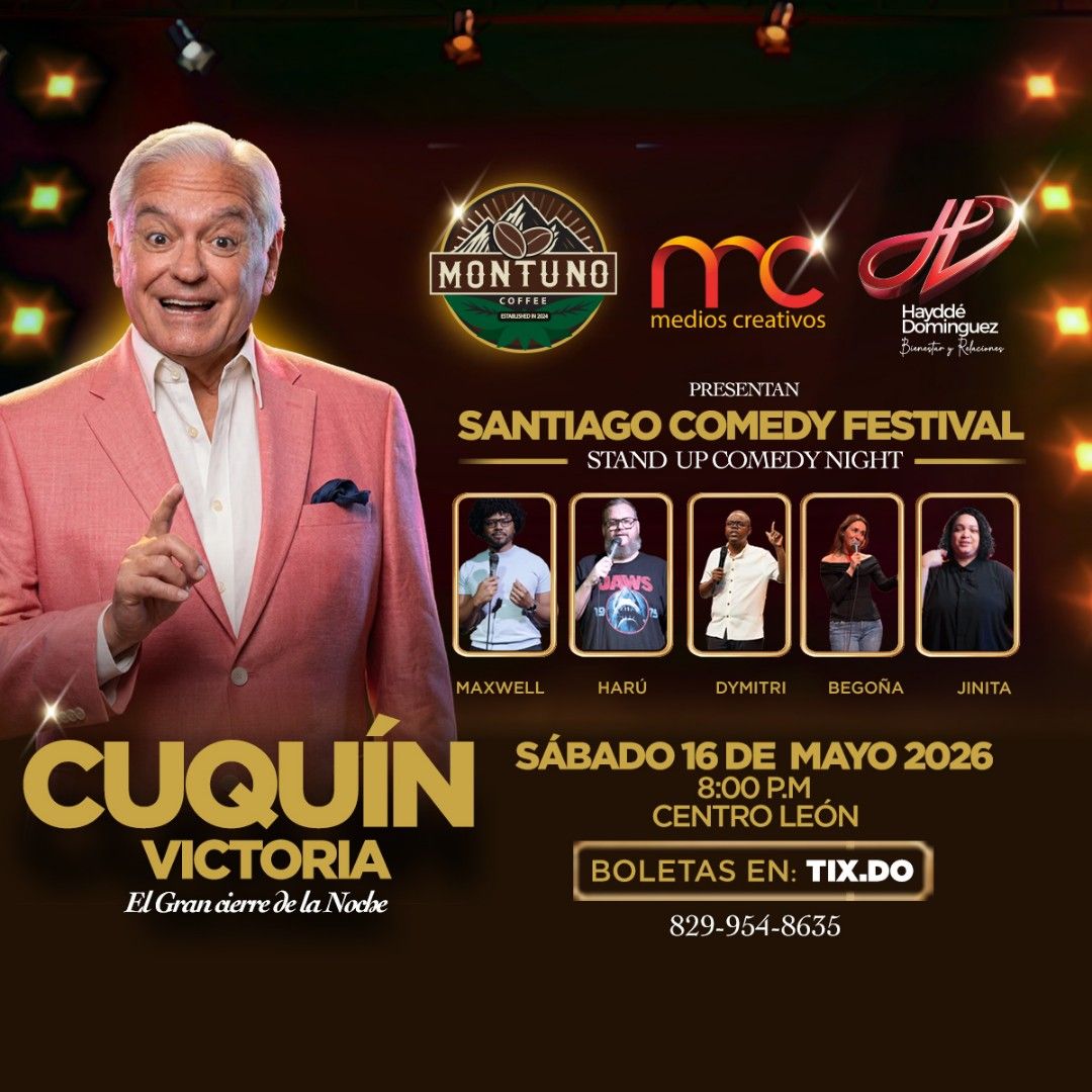 **Santiago Comedy Fest llega por primera vez a la Ciudad Corazón con una noche inolvidable de risas y entretenimiento.**